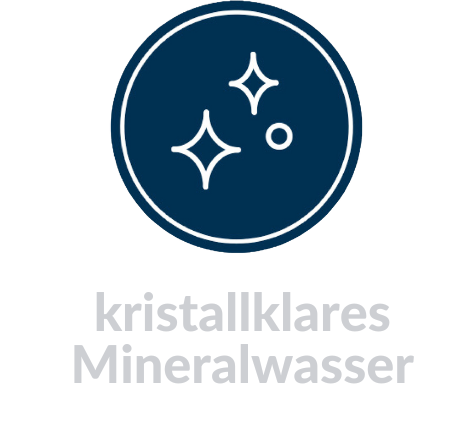 kristallklares Mineralwasser